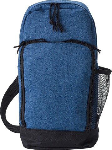 Polyester (600D) Kreuz Umhängetasche Brandon – Kobaltblau bedrucken, Art.-Nr. 023999999_967416