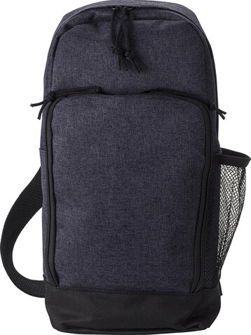 Polyester (600D) Kreuz Umhängetasche Brandon – Grau bedrucken, Art.-Nr. 003999999_967416