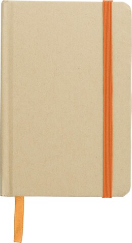 Notizbuch aus recyceltem Papier (A6) John – Orange bedrucken, Art.-Nr. 007999999_970665