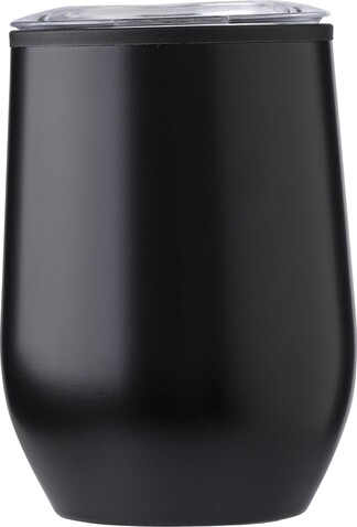 Doppelwandiger Thermobecher Zoe | 300 ml – Schwarz bedrucken, Art.-Nr. 001999999_970767