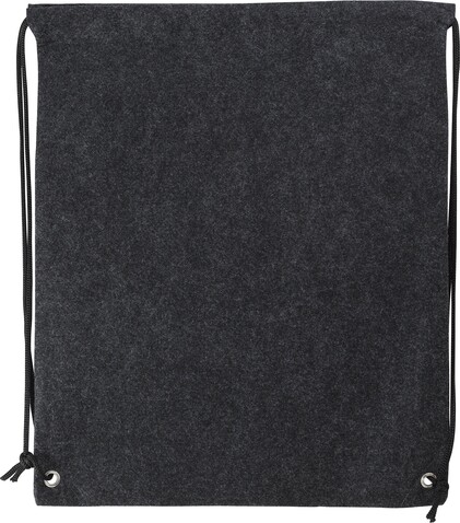 Turnbeutel Maya | Recycelt | Filz | 3 l – dunkelgrau bedrucken, Art.-Nr. 491999999_970950