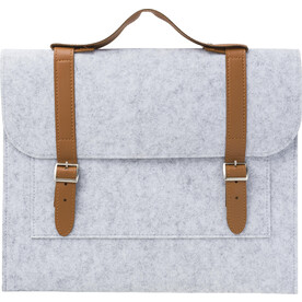 Dokumententasche Amelia | Recycelt | Filz – Hellgrau bedrucken, Art.-Nr. 027999999_970977