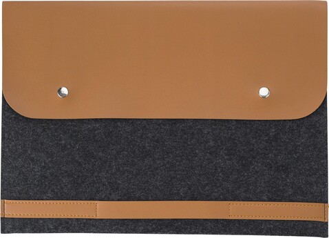 rPET-Filz-Laptop-Tasche Jonathan – Grau bedrucken, Art.-Nr. 003999999_971802 rPET-Filz-Laptop-Tasche Jonathan – Grau bedrucken, Art.-Nr. 003999999_971802
