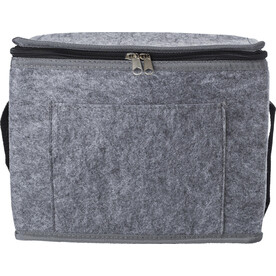 Kühltasche Mason | Recycelter Filz | Aluminiumfolien-Innenfutter – Grau bedrucken, Art.-Nr. 003999999_971808