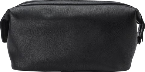 Kulturtasche Flynn | Leder | 0,5 l – Schwarz bedrucken, Art.-Nr. 001999999_971810
