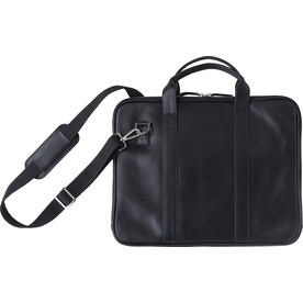 Leder-Laptoptasche Michael – Schwarz bedrucken, Art.-Nr. 001999999_971814