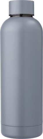 Recycelte Flasche aus Edelstahl 500 ml Isaiah – Grau bedrucken, Art.-Nr. 003999999_971864