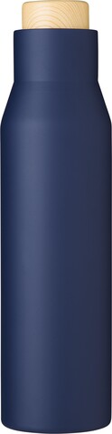 Doppelwandige Flasche aus Edelstahl Christian – marineblau bedrucken, Art.-Nr. 536999999_971877