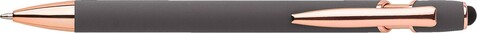 Aluminium-Kugelschreiber Anthony – Grau bedrucken, Art.-Nr. 003999128_971888