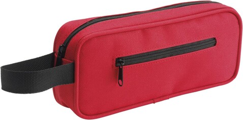 Stifteetui aus Polyester Iago – Rot bedrucken, Art.-Nr. 008999999_9727