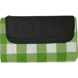 Fleece-Decke Vesper | Recycelt – Hellgrün bedrucken, Art.-Nr. 029999999_976591