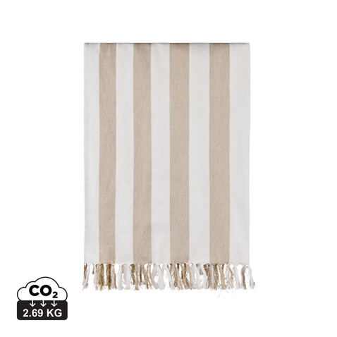VINGA Ornos GRS Hamamtuch beige, weiß bedrucken, Art.-Nr. V4502119