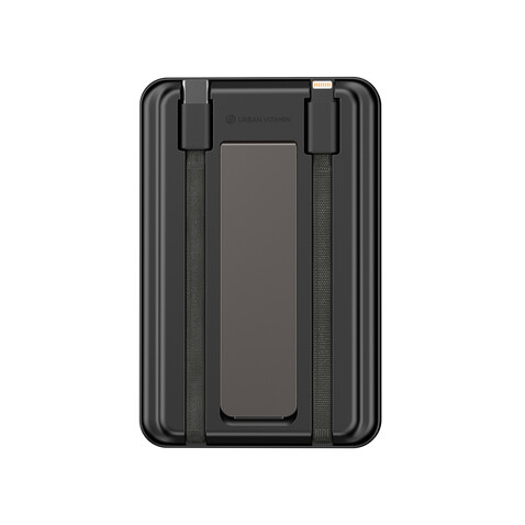 Urban Vitamin Delano 5-in-1 10.000mAh 20W PD magn. Powerbank schwarz bedrucken, Art.-Nr. P322.7201