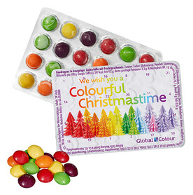 Kleinster (Advents-)Kalender SKITTLES® bedrucken, Art.-Nr. 110784002
