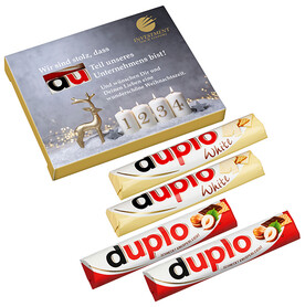 4er Advents-Duplo-Pack (klass. + weiß) bedrucken, Art.-Nr. 110782500