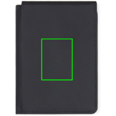 VINGA Baltimore RCS recycelte Polyester-RFID-Reisepasshülle schwarz bedrucken, Art.-Nr. V8200101 VINGA Baltimore RCS recycelte Polyester-RFID-Reisepasshülle schwarz bedrucken, Art.-Nr. V8200101