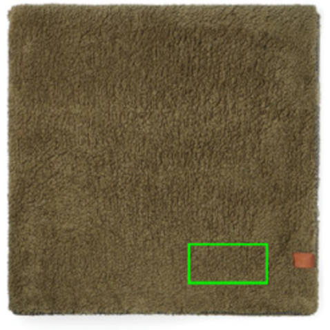 VINGA Maine Doppelflor-Decke aus GRS recyceltem Material grün bedrucken, Art.-Nr. V404027