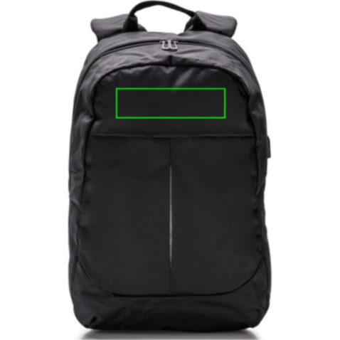 Power USB Laptop-Rucksack schwarz bedrucken, Art.-Nr. P732.061