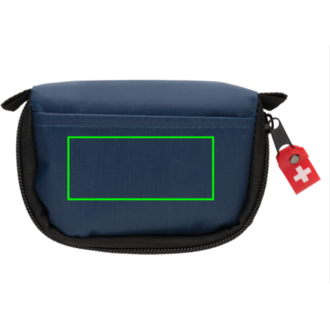 Erste Hilfe Set in Tasche navy blau bedrucken, Art.-Nr. P265.315