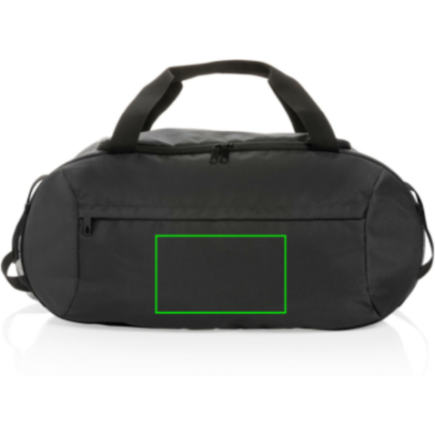 Impact AWARE™ RPET Sporttasche schwarz bedrucken, Art.-Nr. P707.141