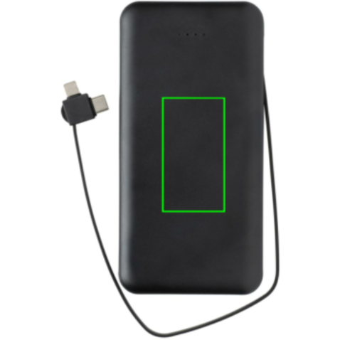 Lockhart 10.000mAh Powerbank aus RCS Kunststoff schwarz bedrucken, Art.-Nr. P322.431