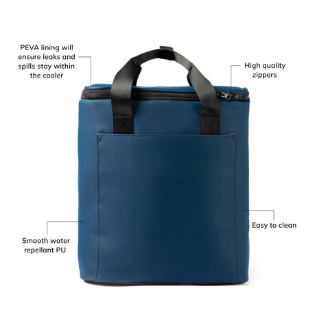VINGA Baltimore Trail Kühlrucksack navy blau bedrucken, Art.-Nr. 501421