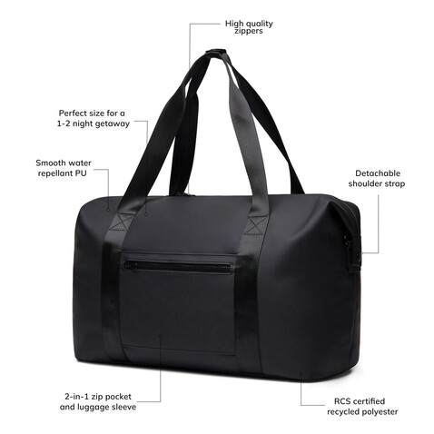 VINGA Baltimore RCS 24h Wochenendtasche schwarz bedrucken, Art.-Nr. V7070301 VINGA Baltimore RCS 24h Wochenendtasche schwarz bedrucken, Art.-Nr. V7070301