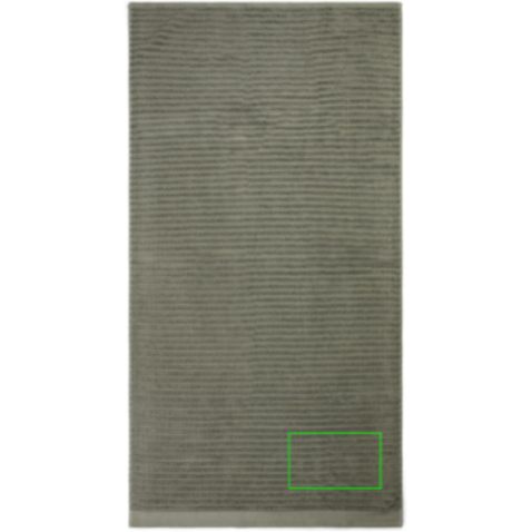 VINGA Landro 500gr/m² Handtuch, 4er Set grün bedrucken, Art.-Nr. V450017