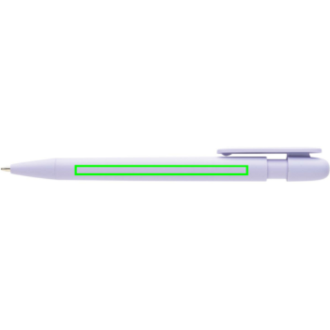 Devin Solid Stift aus GRS zertifiziertem rABS lila bedrucken, Art.-Nr. P611.2730