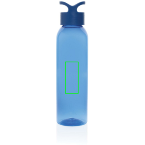 Oasis RCS recycelte PET Wasserflasche 650ml blau bedrucken, Art.-Nr. P437.035