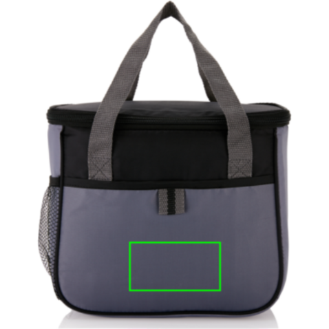 Basic Kühltasche schwarz, grau bedrucken, Art.-Nr. P733.031
