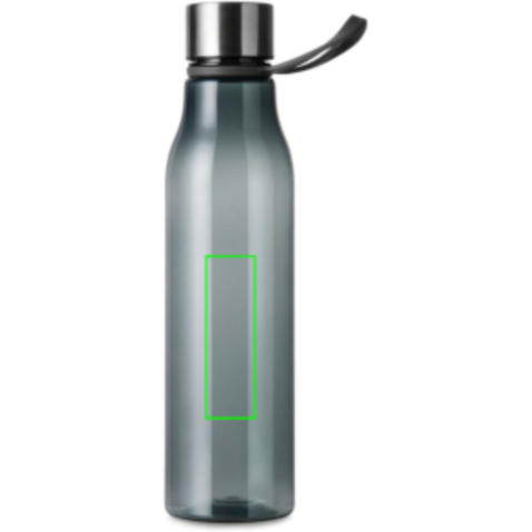 VINGA Lean 800ml RCS RPET Wasserflasche anthrazit bedrucken, Art.-Nr. V4330522