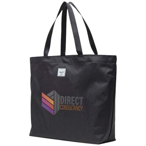 Herschel Classic™ Tragetasche aus recyceltem Material 19 L, schwarz bedrucken, Art.-Nr. 12075590