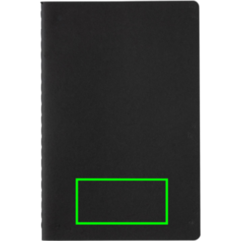 A5 Softcover Notizbuch schwarz bedrucken, Art.-Nr. P774.441