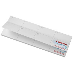 Sticky-Mate® Haftnotizen mit Kalender aus recyceltem Material, weiss bedrucken, Art.-Nr. 21297011