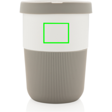PLA Cup Coffee-To-Go 380ml grau bedrucken, Art.-Nr. P432.832