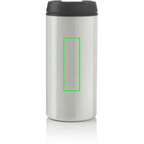 Metro Becher Becher aus RCS recyceltem Stainless-Steel weiß bedrucken, Art.-Nr. P435.043