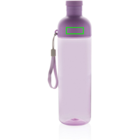 Impact auslaufsichere Wasserflasche aus RCS recyc. PET 600ml lila bedrucken, Art.-Nr. P437.019