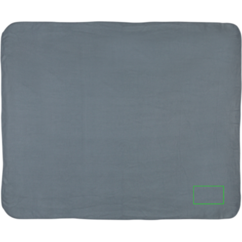 Fleece-Decke im Etui anthrazit bedrucken, Art.-Nr. P459.062