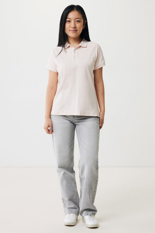 IQONIQ Yosemite Damen Piqué-Poloshirt aus rec. Baumwolle cloud pink bedrucken, Art.-Nr. T4200.039.XXL