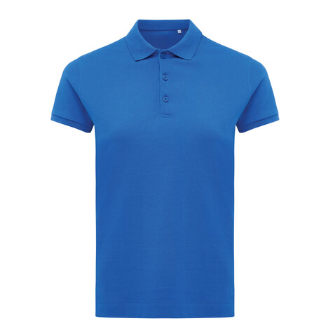 IQONIQ Yosemite Damen Piqué-Poloshirt aus rec. Baumwolle Königsblau bedrucken, Art.-Nr. T4200.025.XXL