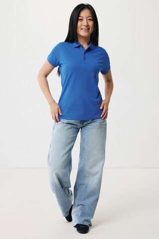 IQONIQ Yosemite Damen Piqué-Poloshirt aus rec. Baumwolle Königsblau bedrucken, Art.-Nr. T4200.025.XXL