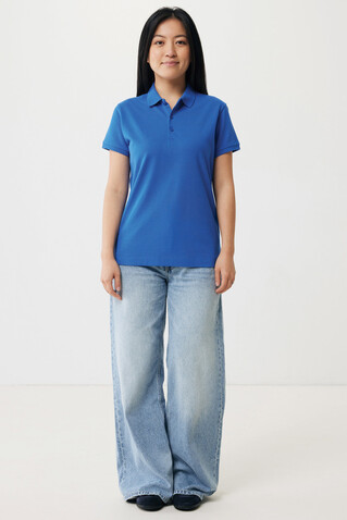 IQONIQ Yosemite Damen Piqué-Poloshirt aus rec. Baumwolle Königsblau bedrucken, Art.-Nr. T4200.025.XXL