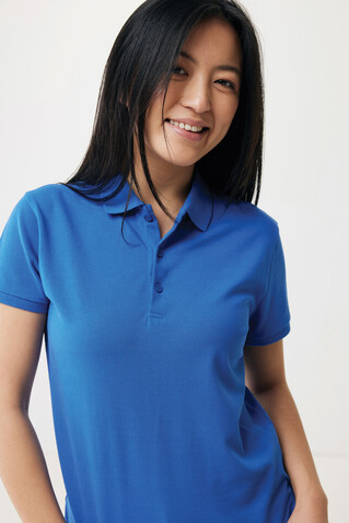 IQONIQ Yosemite Damen Piqué-Poloshirt aus rec. Baumwolle Königsblau bedrucken, Art.-Nr. T4200.025.XXL