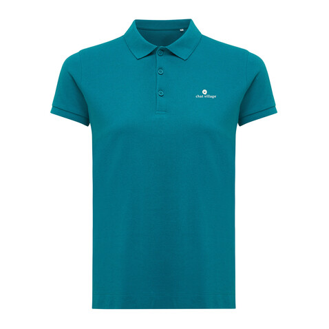 IQONIQ Yosemite Damen Piqué-Poloshirt aus rec. Baumwolle verdigris bedrucken, Art.-Nr. T4200.009.XXL