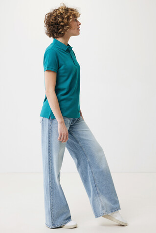 IQONIQ Yosemite Damen Piqué-Poloshirt aus rec. Baumwolle verdigris bedrucken, Art.-Nr. T4200.009.XXL