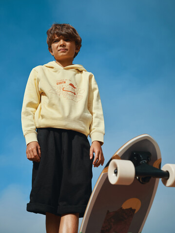 IQONIQ Yengo KidsHoodie mit Seitentaschen aus rec. Baumwolle cream yellow bedrucken, Art.-Nr. T6404.036.1314 IQONIQ Yengo KidsHoodie mit Seitentaschen aus rec. Baumwolle cream yellow bedrucken, Art.-Nr. T6404.036.1314