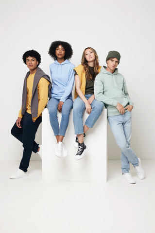 IQONIQ Bryce T-Shirt aus recycelter Baumwolle khaki bedrucken, Art.-Nr. T9100.020.S