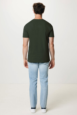 IQONIQ Bryce T-Shirt aus recycelter Baumwolle khaki bedrucken, Art.-Nr. T9100.020.S