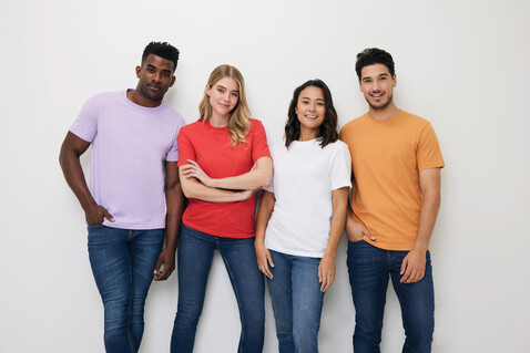 IQONIQ Bryce T-Shirt aus recycelter Baumwolle lavender bedrucken, Art.-Nr. T9100.011.XL IQONIQ Bryce T-Shirt aus recycelter Baumwolle lavender bedrucken, Art.-Nr. T9100.011.XL